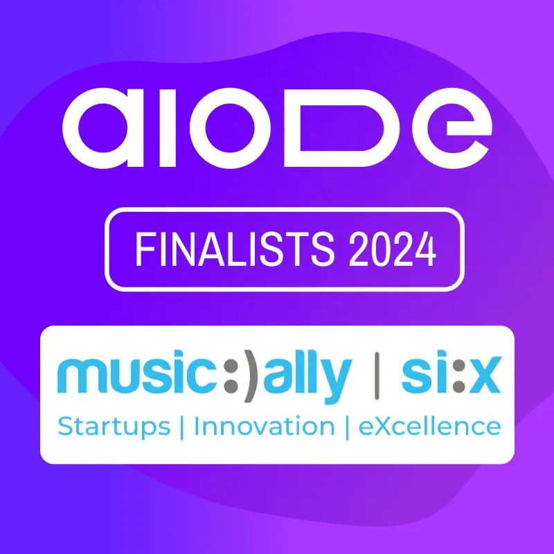 Aiode Selected as Finalist for Music Ally SI:X