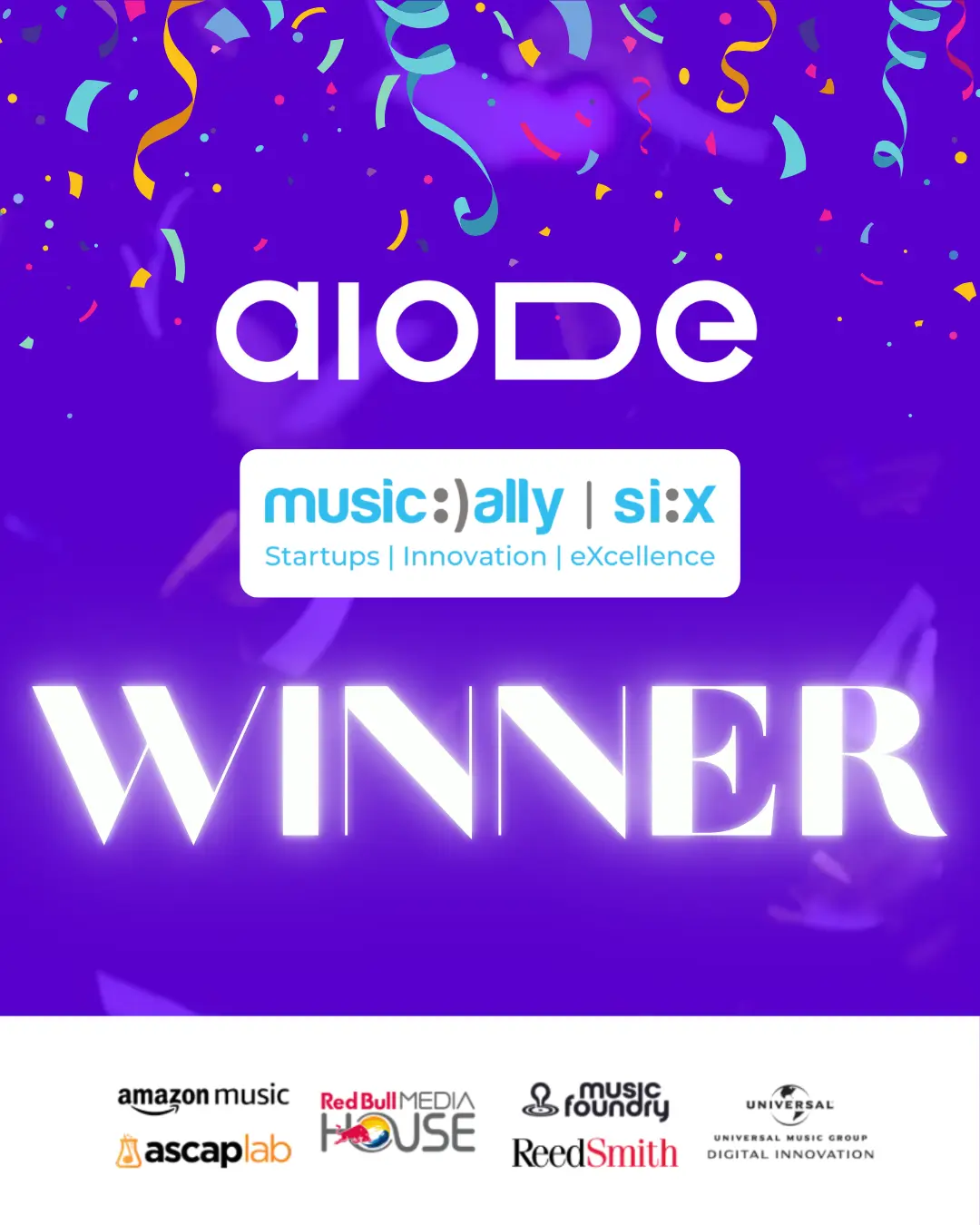 Aiode announced winner of Music Ally SI:X!